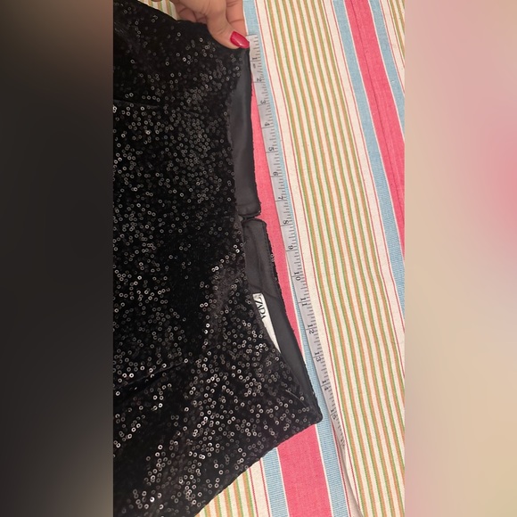 NWOT Zara sequin shorts pants - Picture 15 of 16